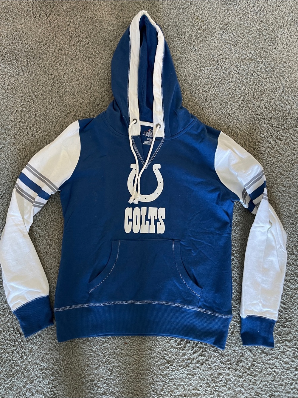 Indianapolis Colts Blue & White Hoodie Sweatshirt